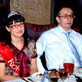 Я - королева "Омулевой бочки" (это ресторан такой). Юбилейное торжество для родных и друзей, 1 ноября 2008 г.