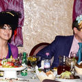 Мы с Юрой в необычных образах. Новогодний праздник нашего Института в ресторане "Омулевая бочка". 27 декабря 2011 г.