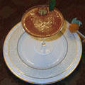 Косте и Гале на этот раз тортиков не было - был фруктовый коктейль "Беллини" из персиков и малины с сельтерской. 18 августа 2012